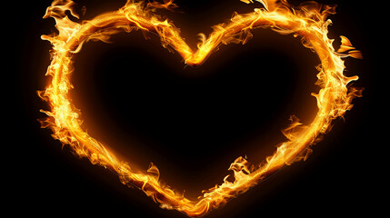 A Mesmerizing Glowing Love Symbol