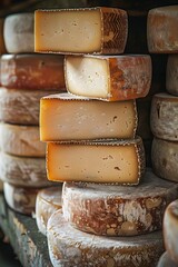 Cubism Art, A pleasant surprise awaits at a small dairy farm where culturing artisanal cheeses becomes a labor of love, producing rich and unique flavors., flashy color