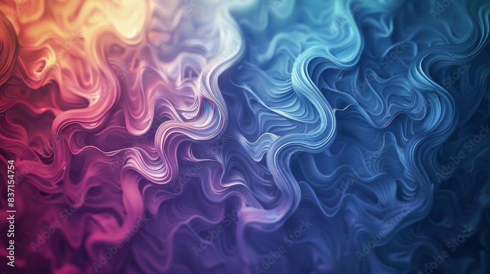 Wall mural abstract gradient background with swirling patterns of vibrant color