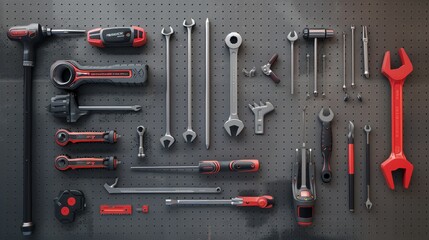 Fototapeta premium Master Your Craft Tools of the Trade on Display for DIY Enthusiasts and Construction Pros