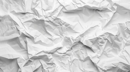 Fototapeta premium crumpled white paper texture background rough wrinkled surface