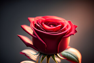 red rose on black background