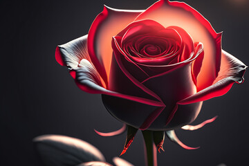 single red rose