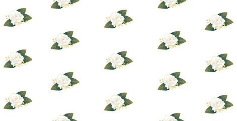 seamless pattern with flowers	