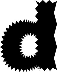 Zig Zag English font vector shape