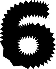 Zig Zag English font vector shape