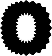 Zig Zag English font vector shape