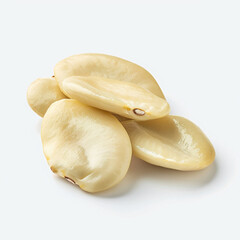 Fototapeta premium Lima beans on Isolate white background.