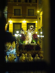 Holy Week procession in Spain. Easter in Teruel, a little city in the center of Spain, the rural Spain.