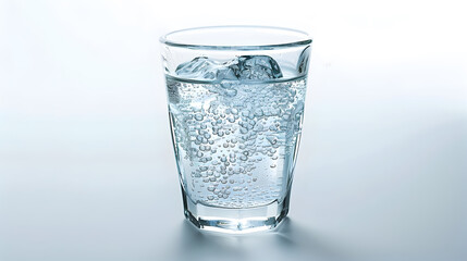 A glass of mineral water