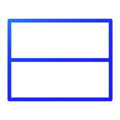 red and white flag gradient icon style