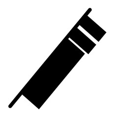 long red and white flag glyph icon style