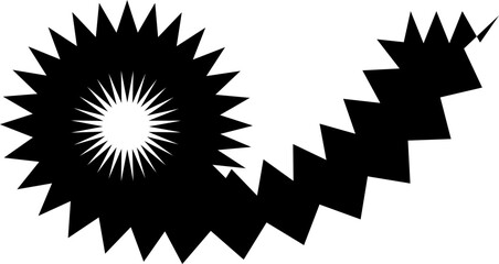 Zig Zag Thai font vector shape