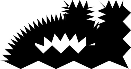 Zig Zag Thai font vector shape