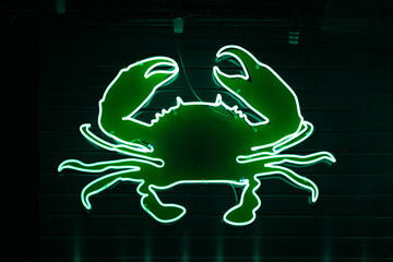 Crab - Neon light