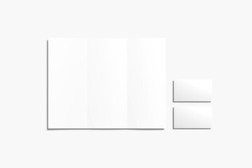 Business card With Trifold
