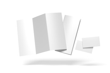 Business Card stand up Trifold Brochure 