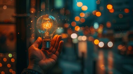 In the palm of a hand lies a world of ideas, digitally connected and brilliantly illuminated.