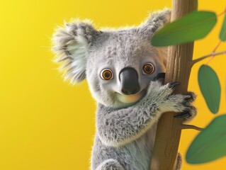 Fototapeta premium koala in tree