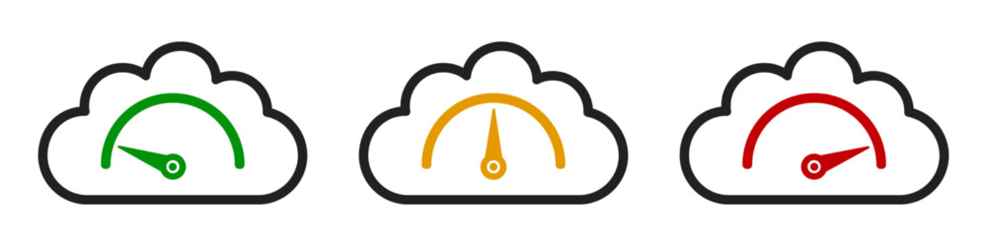 CO2 level concept, air quality index icon, carbon dioxide emissions control