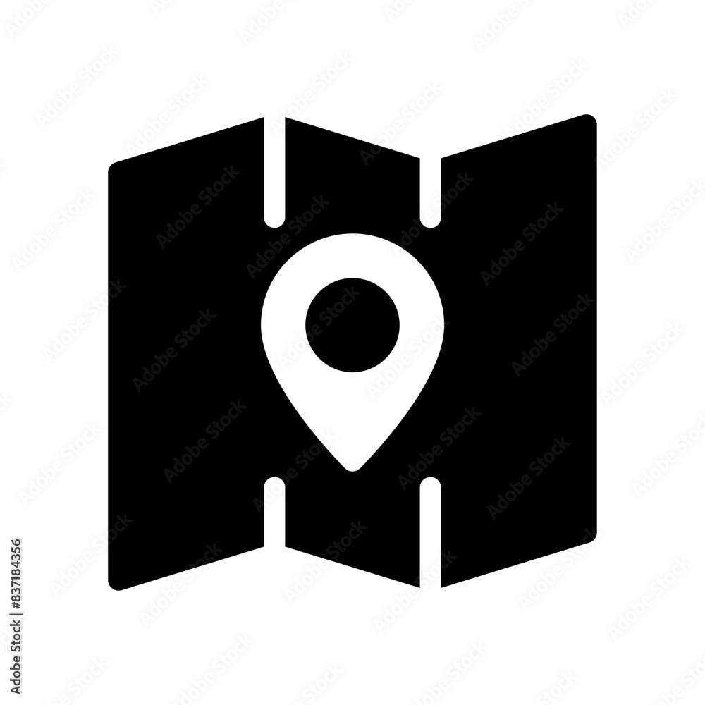 Poster Location map icon , Paper map pin, place marker icon. location pointer icon symbol in flat style. Location pin icon, Navigation sign. web vector icon