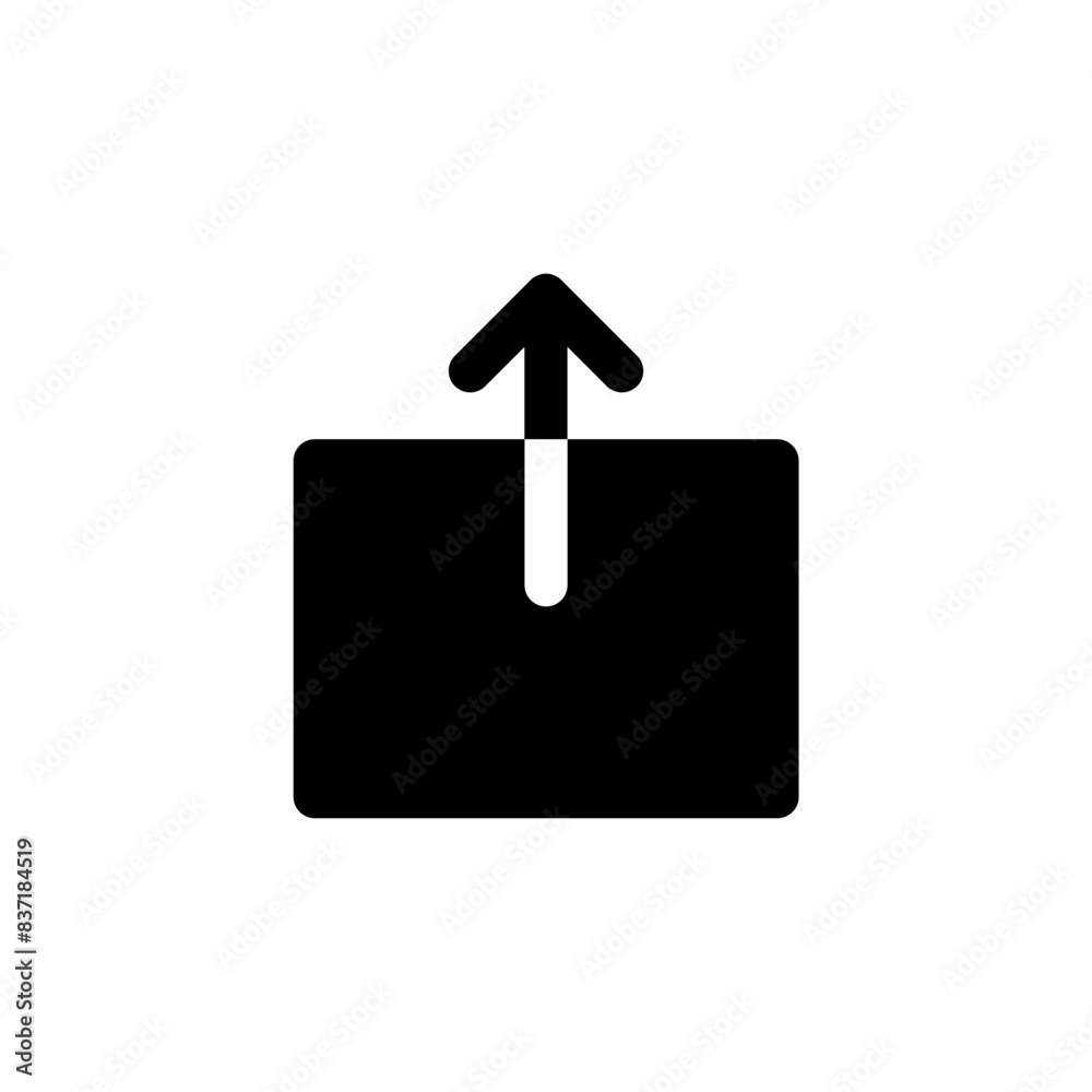 Poster upload icon symbol swipe up icon button. Scroll arrow up icon sign - uploading file icon button, send, export icons. web vector icon