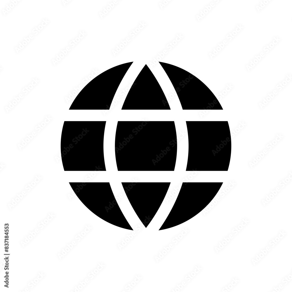 Poster website icon symbol. web globe icon . world icon vector global www internet sign , contact us icons.