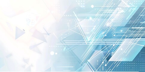 Fototapeta premium Modern abstract white background, technology communication concept background
