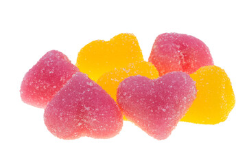 marmalade hearts isolated