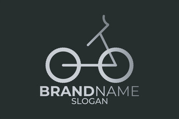 Fototapeta premium Bicycle icon or cycle logo design. Bicycle badge or cycle app design.