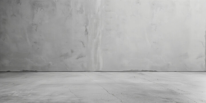 concrete wall and floor, product stage