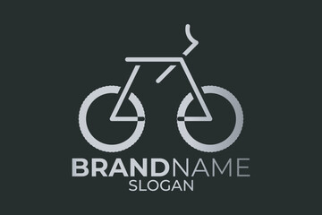 Fototapeta premium Bicycle icon or cycle logo design. Bicycle badge or cycle app design.