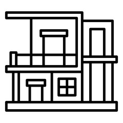 Modern House Lineart