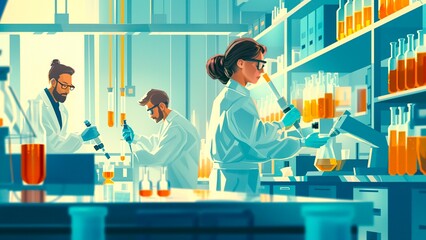 A scientist is conducting research in a laboratory setting for groundbreaking discoveries to advance healthcare.