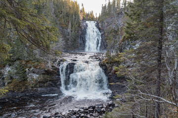 The amazing double waterfalls of Storfossen in Norway.