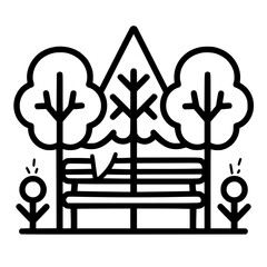 Icon set icon, friendship icon, lifestyles icon, springtime icon, transportation icon, weather icon, healthy lifestyle icon, playground icon, park bench icon, nature icon, grass icon, food icon, fores