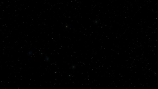 Twinkling stars in the dark night sky