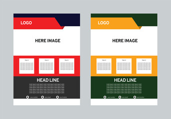 New template flyer design 