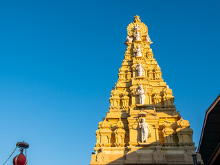 Artistic shikara of Shri Krishna Temple is a well-known historic Hindu