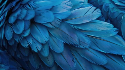 Fototapeta premium Blue feathers background
