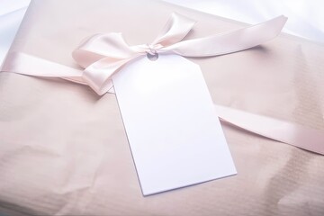 Fototapeta premium A Beautifully Wrapped Gift Set on a Pink Tablecloth