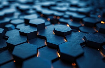 Obraz premium abstract and futuristic hexagon background