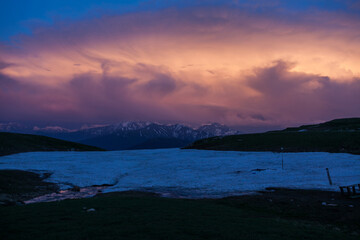 Mountaintop Serenity at Dusk