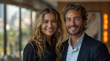 Happy Couple (Woman and Man)