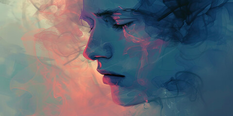 Stolen Identity: a person lost to addiction, their true self obscured by the fog of intoxication