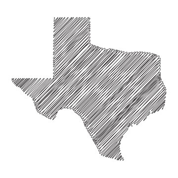 recommend clip art: Texas US state thread map line vector illustration