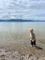 happy carefree childhood in nature 