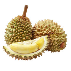durian isolated on white background