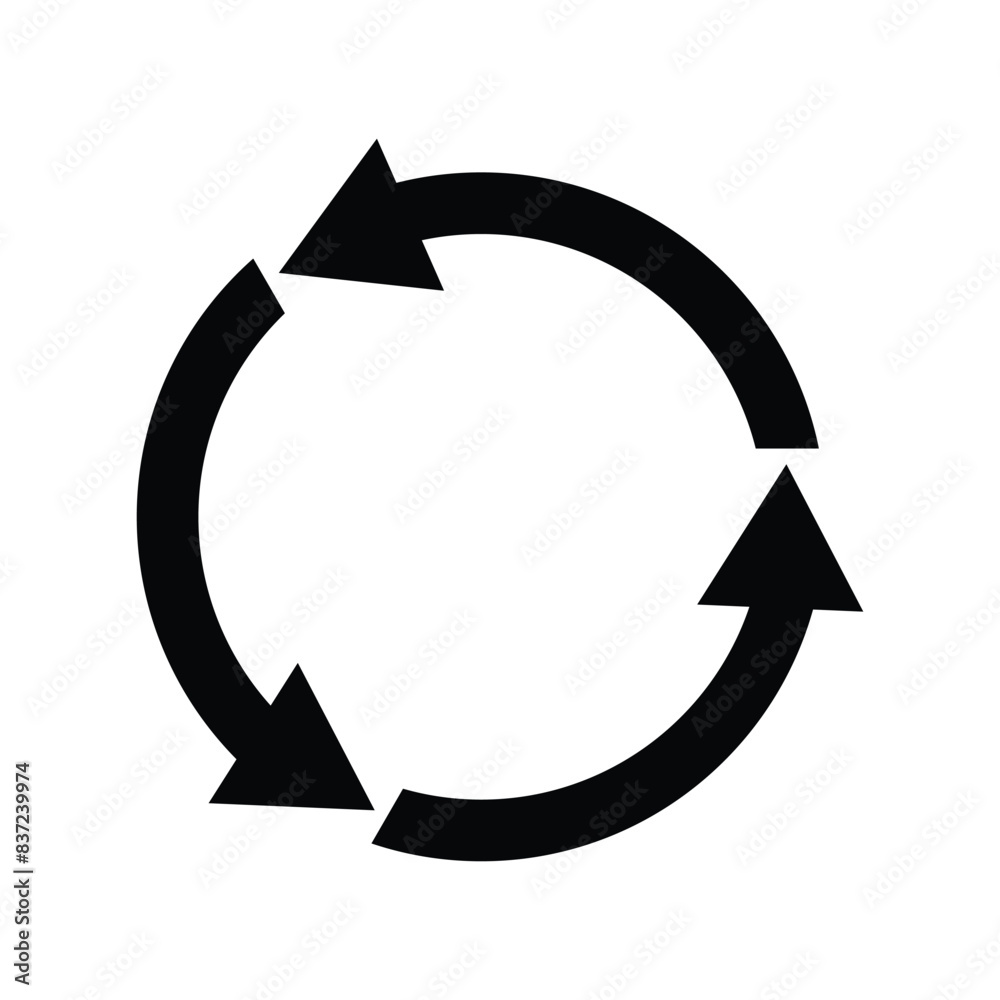 Poster loading circle arrow icon. circular arrow vector icon, circular arrow logo design, redo loop round a