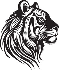 lion head vector